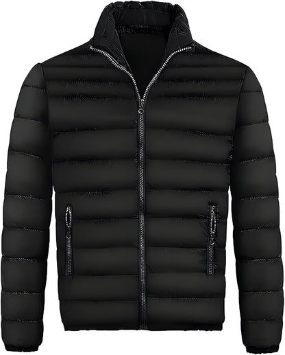 Men’s Lightweight Quilted Puffer Jacket | Warm Casual Winter