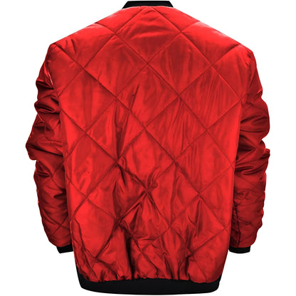 Men’s Quilted Bomber Jacket | Casual Lightweight Zip Up