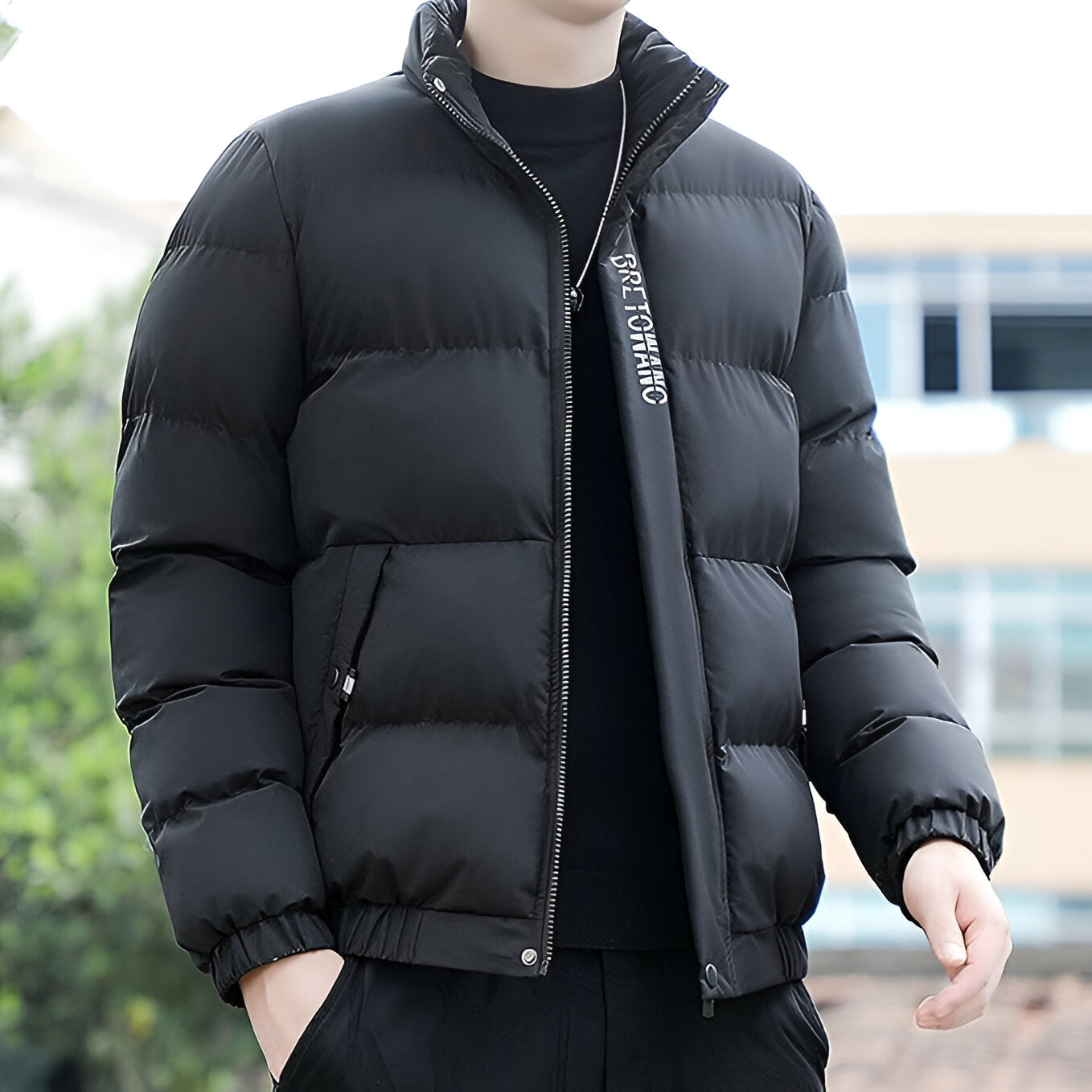 Men’s Quilted Puffer Jacket | Warm Winter Coat