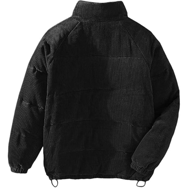 Men’s Warm Padded Corduroy Puffer Jacket | Casual Winter