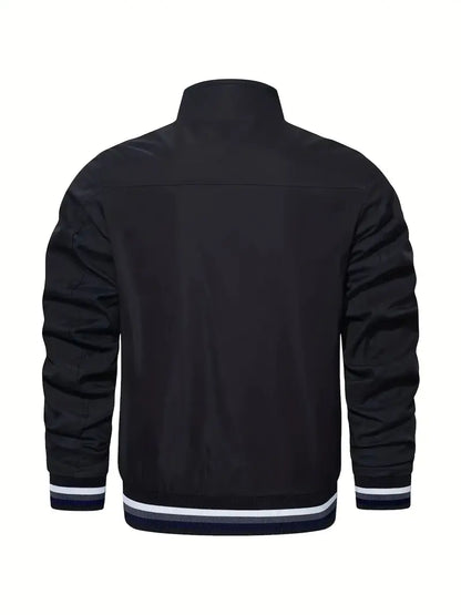 Men’s Lightweight Bomber Jacket | Casual Zip Up Windbreaker