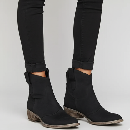 Women's Cowgirl Ankle Boots - Western Heels Vintage Shoes