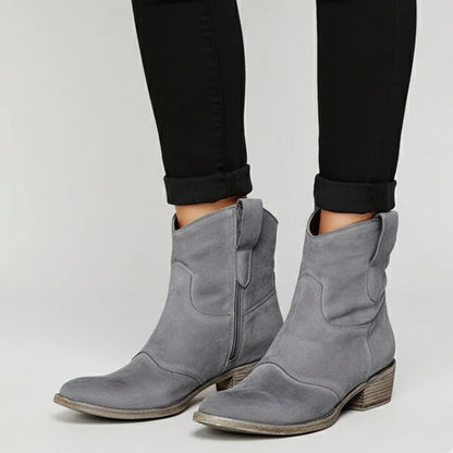 Women's Cowgirl Ankle Boots - Western Heels Vintage Shoes