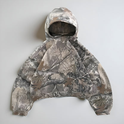 Men’s Oversized Camo Hoodie – Long Sleeve Streetwear