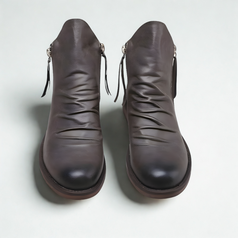 Men's Leather Ankle Boots - Chelsea Ankle Zipper