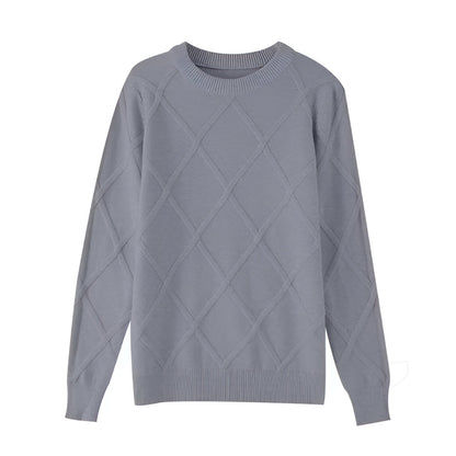 Men’s Knit Crewneck Sweater – Long Sleeve Winter Jumper