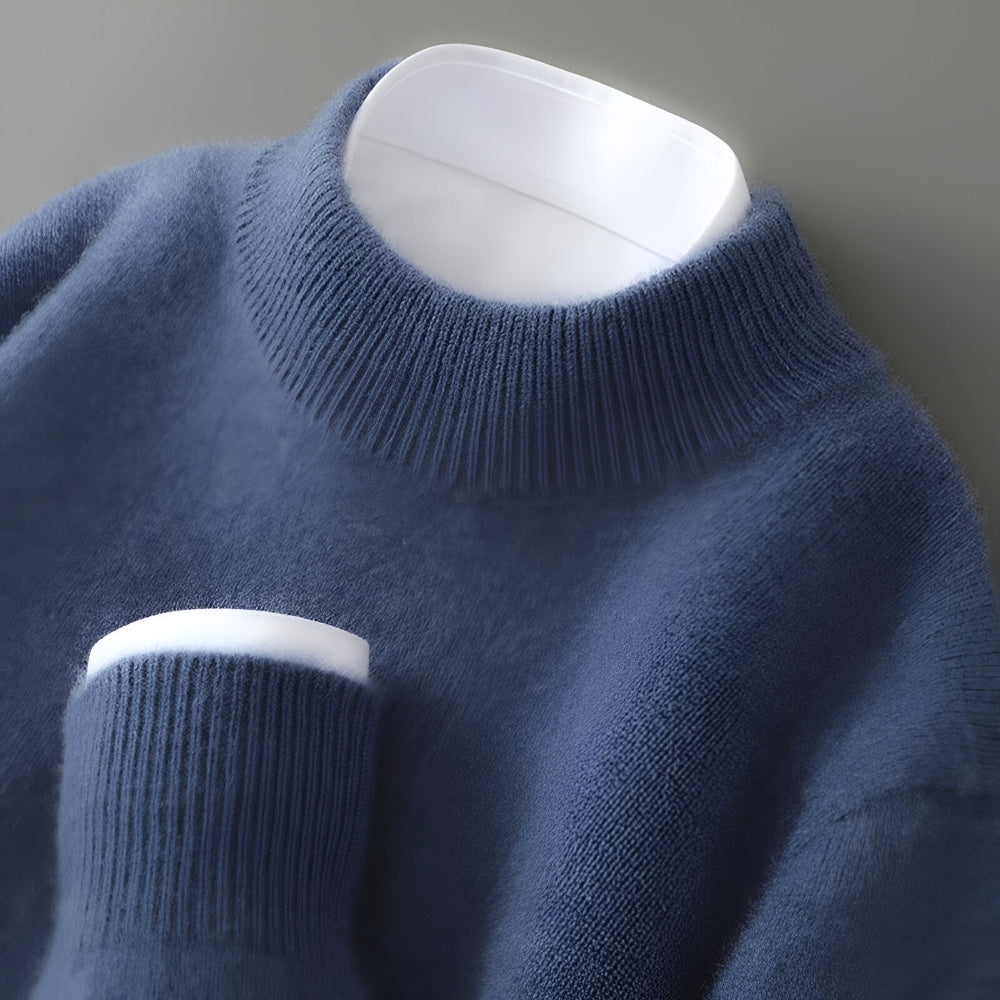 Men's Cashmere Crew Neck Sweater – Long Sleeve Knitwear