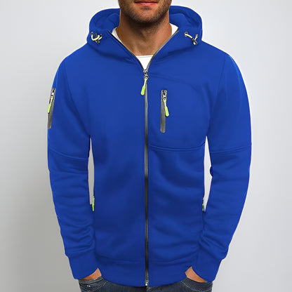 Men’s Fleece Zip Up Hoodie – Long Sleeve Outdoor Sweatshirt