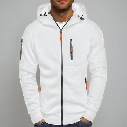 Men’s Fleece Zip Up Hoodie – Long Sleeve Outdoor Sweatshirt