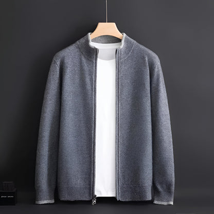 Men's Zip Cashmere Sweater – Soft Warm Knitwear