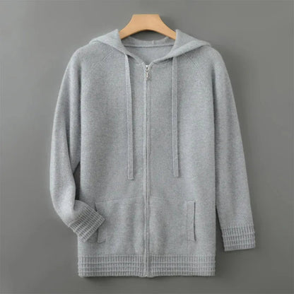Men's Cashmere Blend Oversized Hoodie Cozy Comfort 7