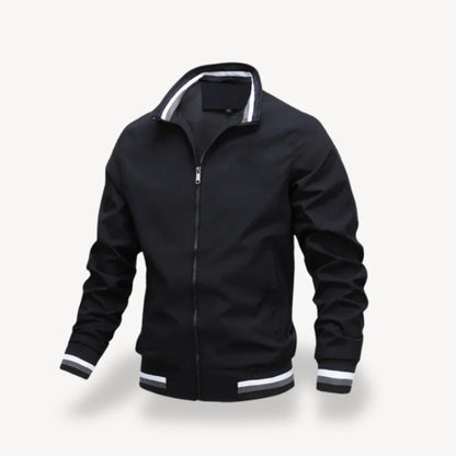 Men’s Casual Bomber Jacket – Zip-Up Slim Fit Outerwear