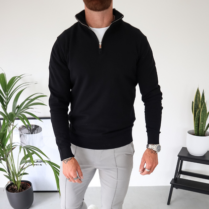 Men’s Casual Half Zip Pullover - Smart Lightweight Sweater