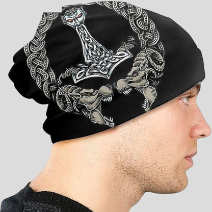 Men's Celtic Knot Beanie Hat Warm Stylish Design 4