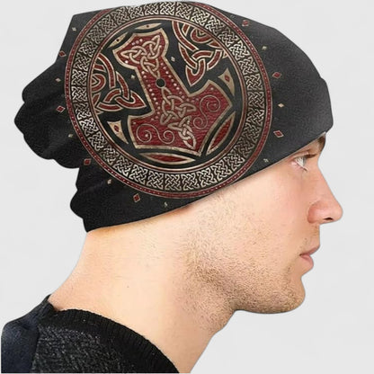 Men's Celtic Knot Beanie Hat Warm Stylish Design 6