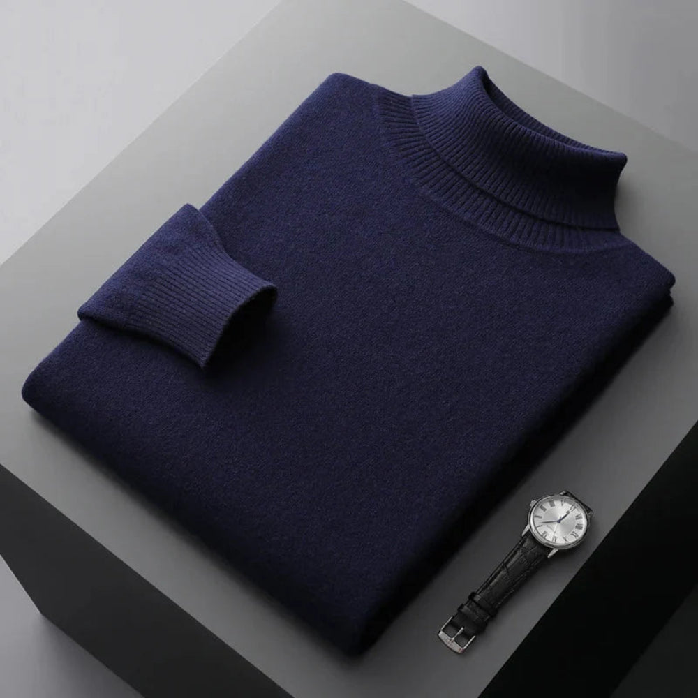 Men's Classic Turtleneck Sweater - Long Sleeve Pullover