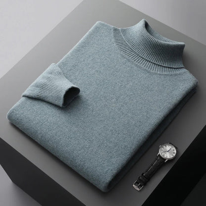 Men's Classic Turtleneck Sweater - Long Sleeve Pullover