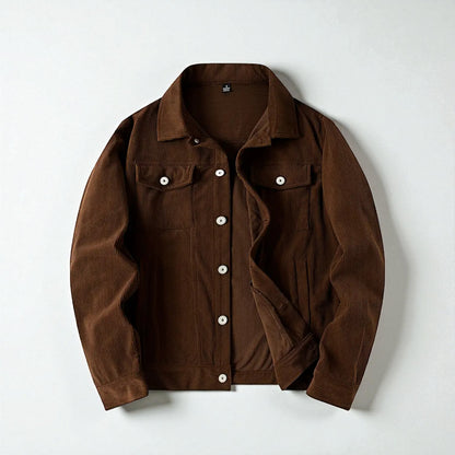 Men's Corduroy Button Front Jacket - Classic Style