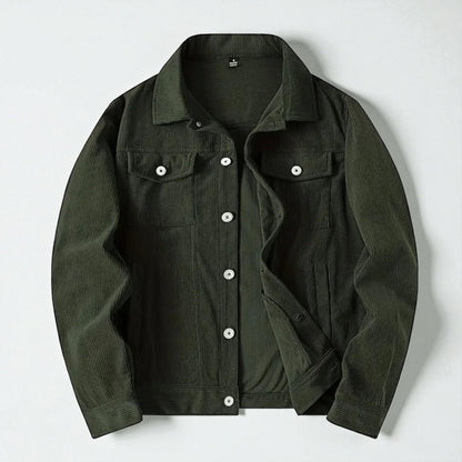 Men's Corduroy Button Front Jacket - Classic Style
