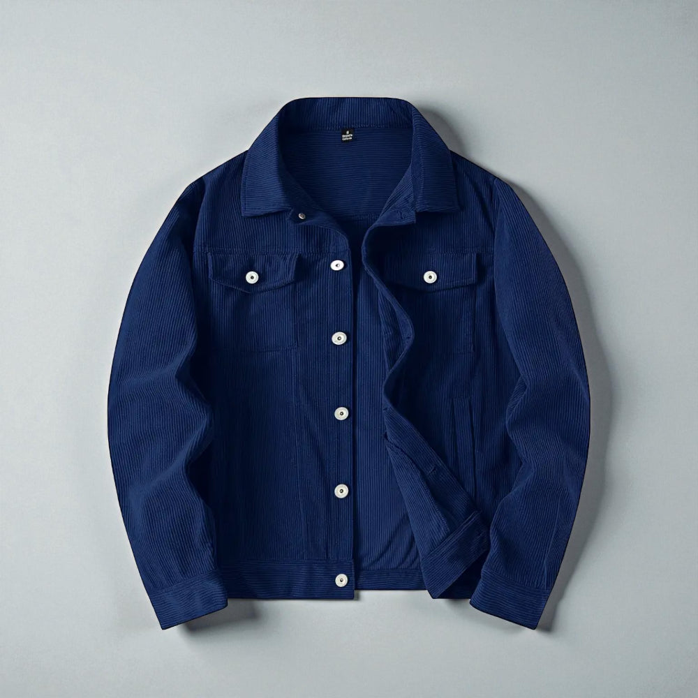 Men's Corduroy Button Front Jacket - Classic Style