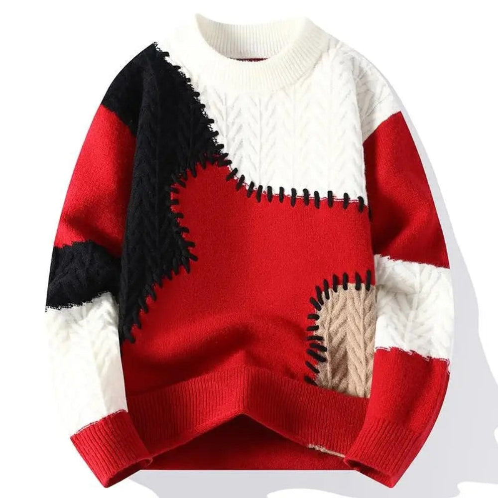 Men's Cozy Cotton Blend Sweater Stylish Knitted Design 7
