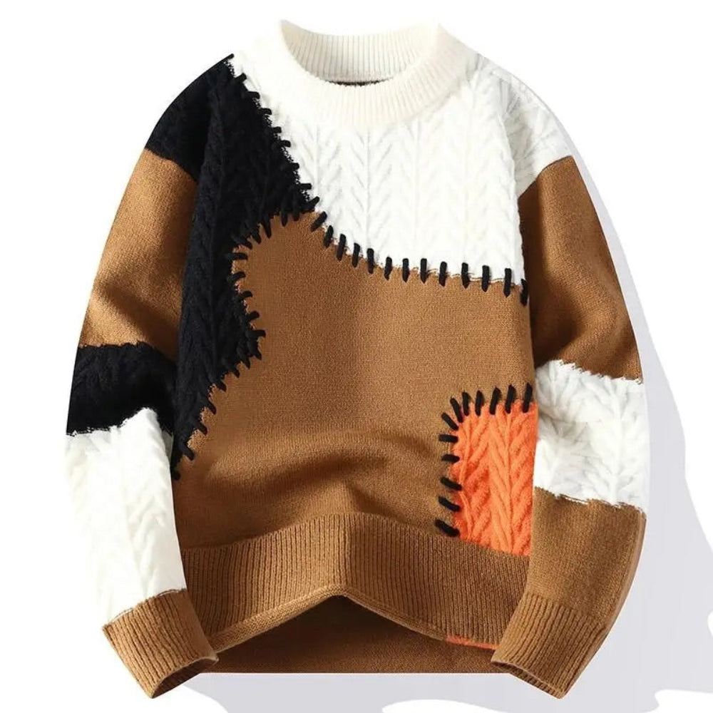 Men's Cozy Cotton Blend Sweater Stylish Knitted Design 9