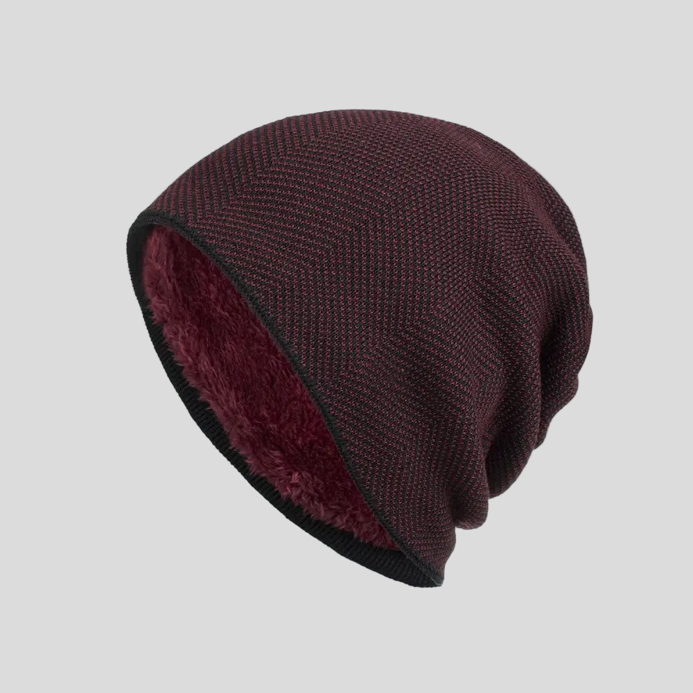 Men's Cozy Knit Beanie Hat Wind Protection 6