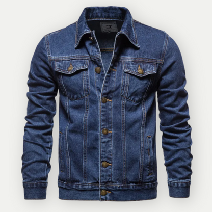 Men's Denim Trucker Jacket Stylish Casual Outerwear 9