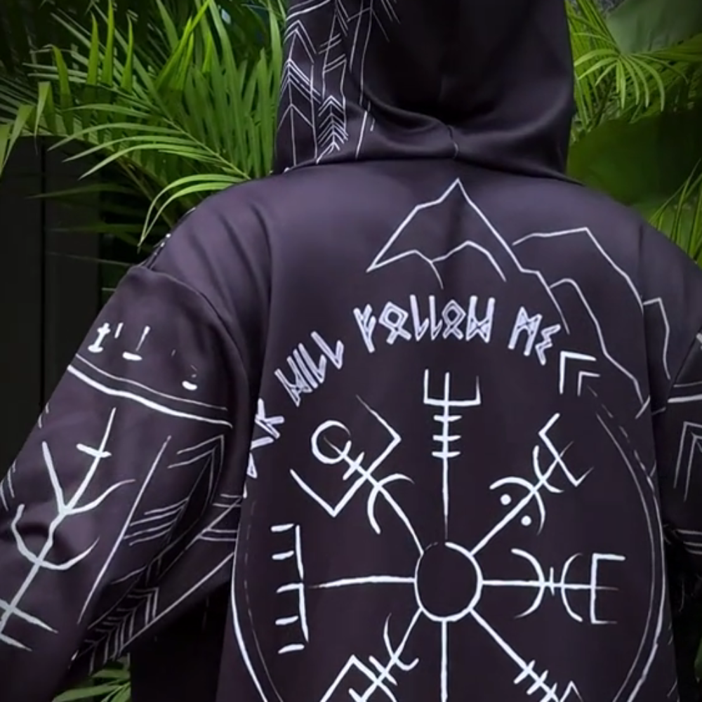 Men's Hooded Jacket Digital Print Casual Wear 2