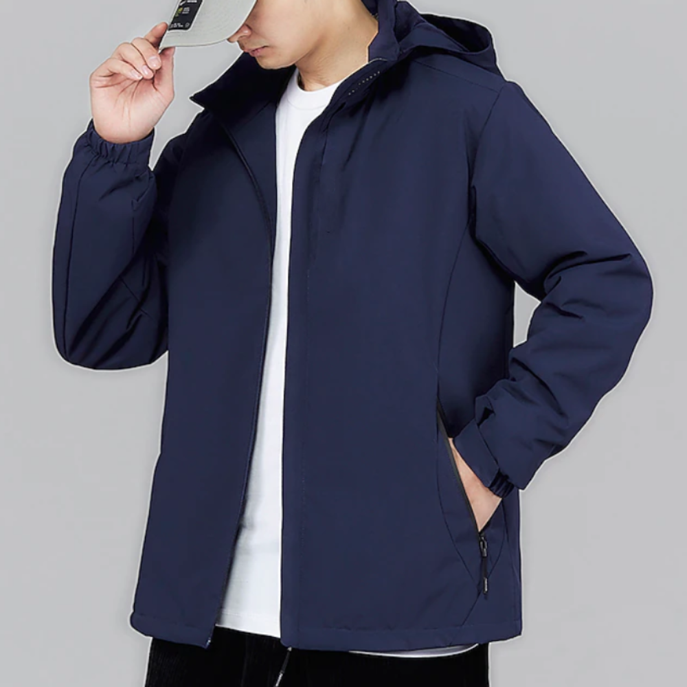 Men's Hooded Quilted Puffer Jacket - Insulated Style