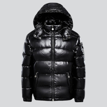 Men's Hooded Winter Snow Puffer Jacket - Quilted Insulated
