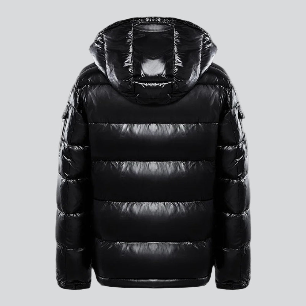 Men's Hooded Winter Snow Puffer Jacket - Quilted Insulated