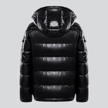 Men's Hooded Winter Snow Puffer Jacket - Quilted Insulated