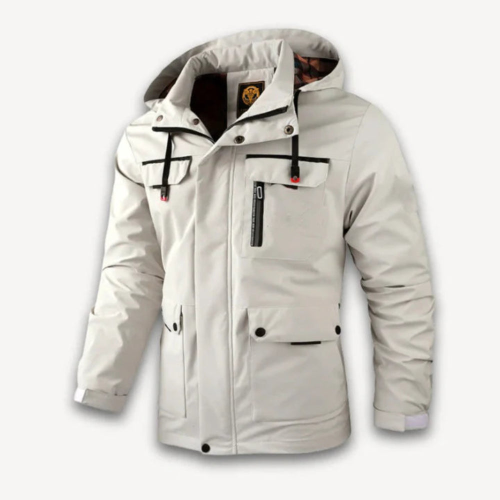 Men’s Insulated Snow Jacket - Waterproof Hooded Winter Coat