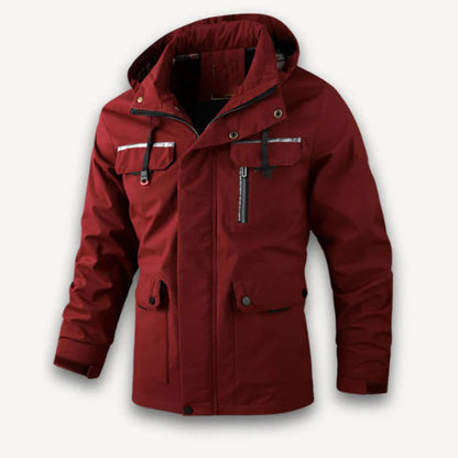 Men’s Insulated Snow Jacket - Waterproof Hooded Winter Coat