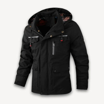 Men’s Insulated Snow Jacket - Waterproof Hooded Winter Coat