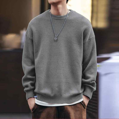 Men's Knitted Winter Sweater Casual Comfortable Layering Wear 1