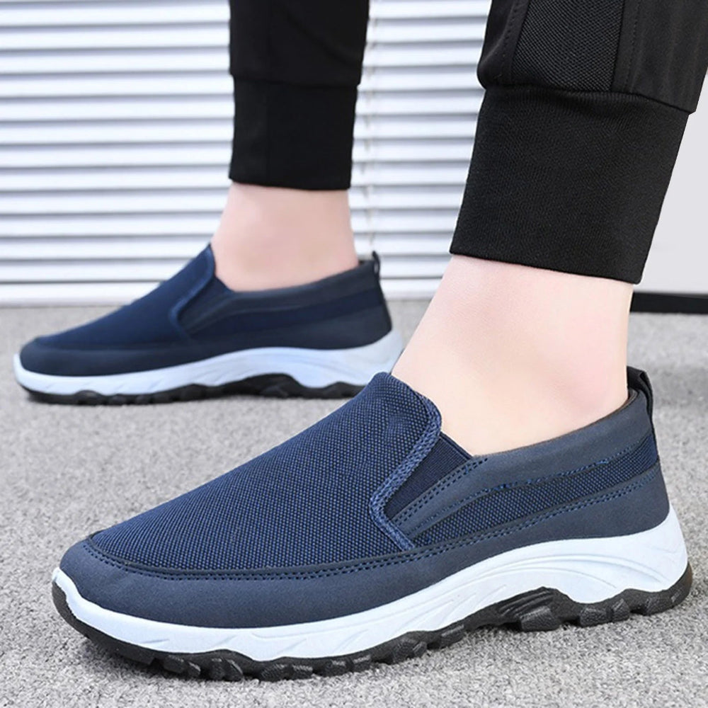 Men’s Lightweight Slip-On Walking Shoes - Breathable Non-Slip