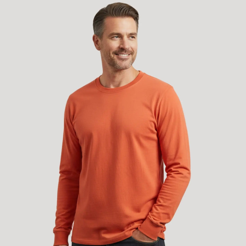 Men's Lightweight Sweater Bamboo Cotton Vintage Comfort Wear 6