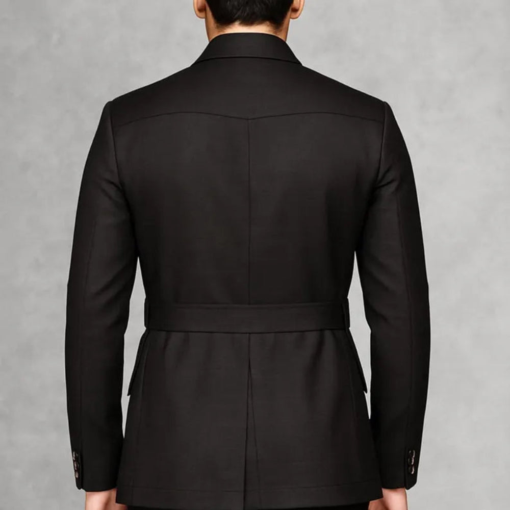 Men's Short Trench Coat Classic Winter Fashion 2