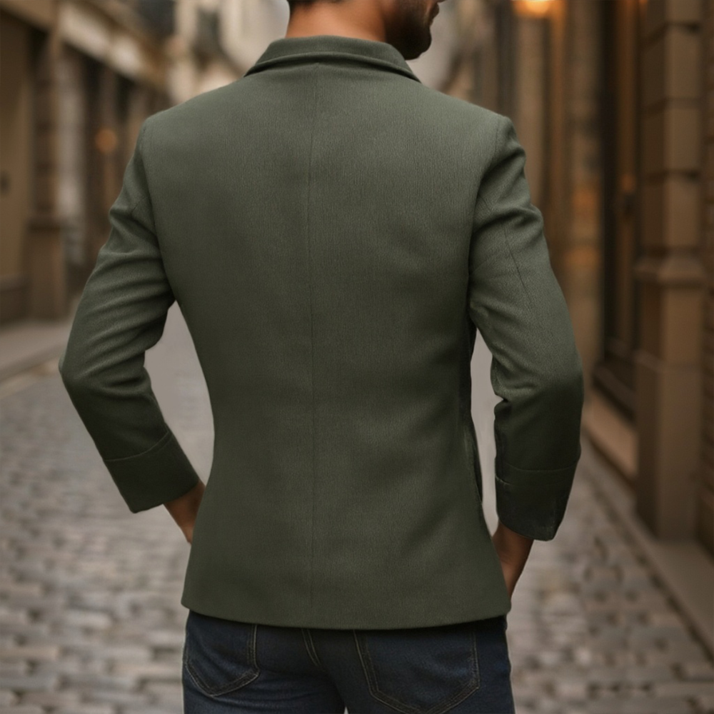 Men's Stylish Corduroy Coat - Button Up Winter Jacket