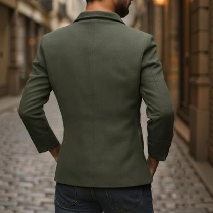 Men's Stylish Corduroy Coat - Button Up Winter Jacket