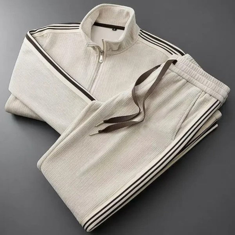 Men's Tracksuit Set Corduroy Comfortable Fit Street Style 1