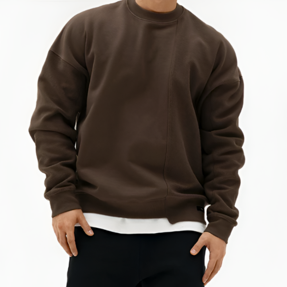 Men's Water-Repellent Cotton-Blend Sweater Crewneck 2 