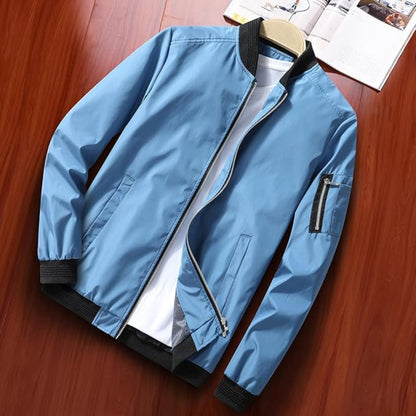 Men's Windbreaker Bomber Jacket Lightweight Casual Stylish Outerwear 14