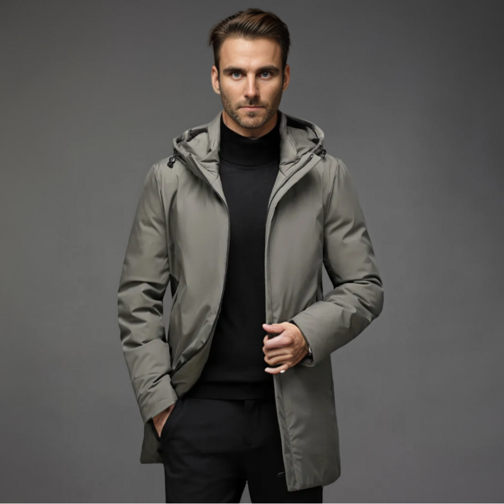 Men's Winter Coat Water Resistant Stylish Warmth  4