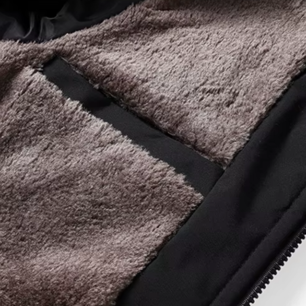 Men's Winter Sherpa Jacket Ultra-Thick Fleece-Lined 4