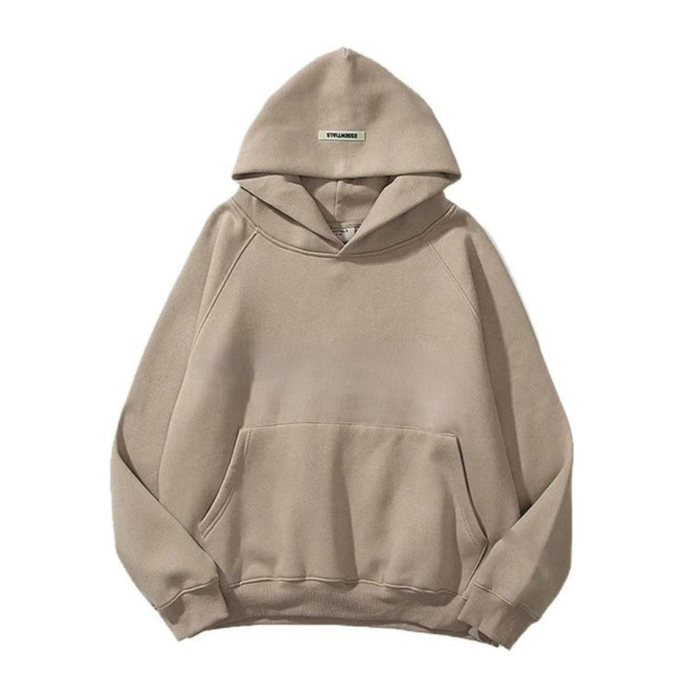 Men's Oversized Pullover Hoodie - Minimalist Streetwear