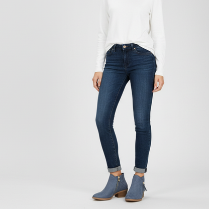 Women's Ankle Boots - Low Heel Side Zipper Booties