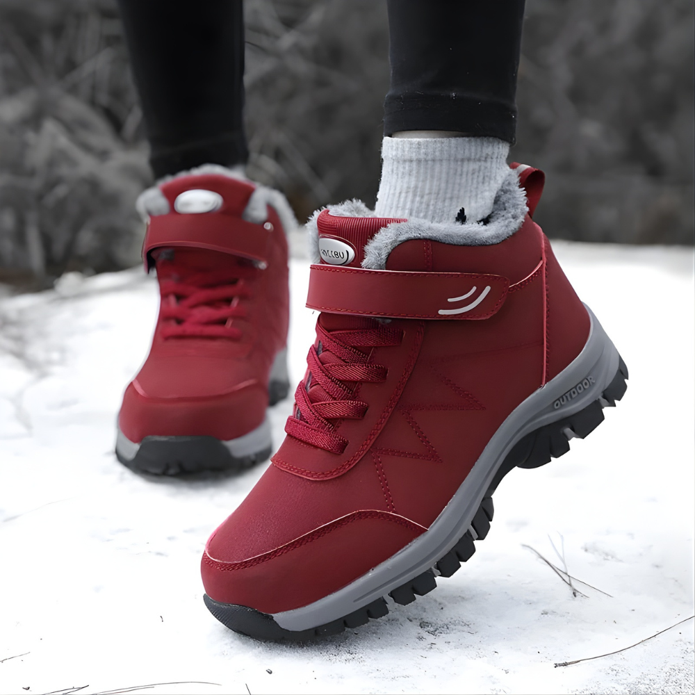 Women's Waterproof Winter Ankle Boots - Lined Snow Shoes